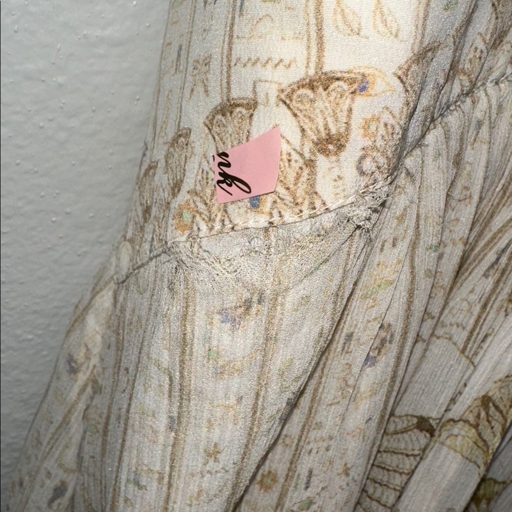 READ Camilla *The Queens Chamber white gold silk Egyptian Cleopatra boho dress S - Picture 14 of 16